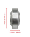 Built Tough 203KRR2 Bearing 0.64 Inch Bore 10 Pack Sealed Agriculture Bearings Fit John Deere side view showing dimensions.