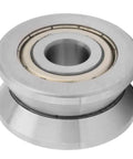 Built Like A Tank LV201ZZ V Groove Track Roller Guide Bearing 12X41X20mm with sealed shields and hardened steel core.