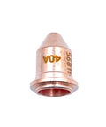 Pro Grade Replacement Tips Set For Titanium 45 Plasma Cutter 40 Amp 5 Pack 56811, close-up of a single copper nozzle with markings