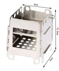 Compact metal frame of Portable Charcoal Grill With Nonstick Surface, Foldable Outdoor BBQ For Camping And Picnics, Easy Assembly.