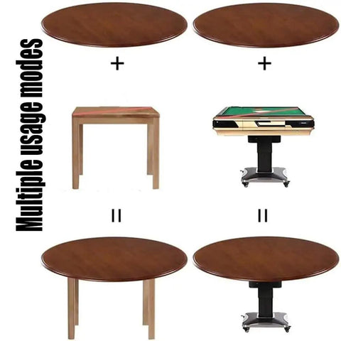 Multiple usage modes for the Silent Spin Premium Wooden Lazy Susan Rotating Serving Tray For Dining Tables, Round Tabletop Turntable Platter That Hits Different.