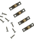 Premium Stainless Steel Sash Pulley And Flat Runner Wheel System Rustproof Sliding Door Hardware For Bathroom Tracks Drawer Systems Four Pack, includes rollers and screws.