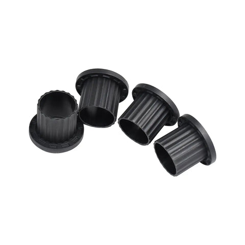 Hella Durable M167267 Yoke Bushing 4Pc Set For John Deere Ztrak And Eztrak Riding Lawn Tractors, durable black plastic bushings.