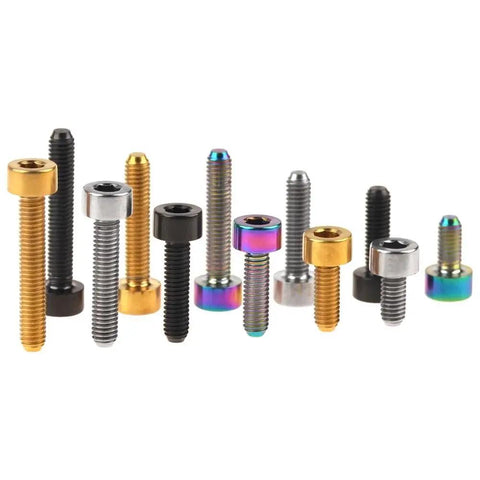 M3 And M4 Hex Socket Cap Screws Flanged With Serrated Teeth Titanium Bronze Finish 20 Millimeter variety of colors and finishes