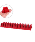 12 Piece Modular Wrench Organizer Tray for Garage and Workshop Durable Plastic Construction Space Saving Tool Storage