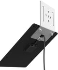 All Day Energy Boost Solar Panel For Y2 Cellular Trail Camera with black panel and white mount, featuring 4.0x1.7mm plug