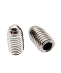 Heavy Duty Spring Plunger With Slick Hex Ball And Sure Grip M6 Set Screw Bolt Precision Indexing Clamping Kits For Daily Shop Grind, steel bolts with hex heads.