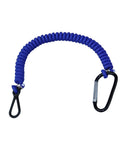 Blue boat kill switch lanyard replacement tether 54 inch for outboard boats, premium quality coiled stretchy marine safety cord.