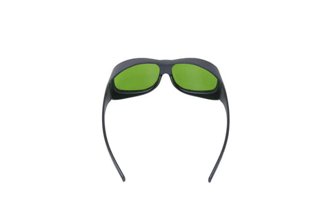 Ridiculously Durable Dental Laser Safety Glasses Providing No Nonsense Protection For 450Nm 650Nm And 980Nm Diode Lasers While Keeping Your Eyes Completely Safe, front view with green lenses.