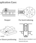 Pro Grade 304 Stainless Steel Ball Plunger And Spring Loaded Detent Screw 30 Pack 5 X 6 for fixture positioning and knob indexing.