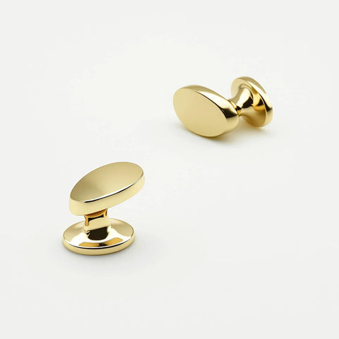 4 Pack Polished Brass Cabinet Knobs Set Solid Zinc Alloy Pulls For Dresser Drawers Kitchen Cupboards And Bathroom Furniture Hardware
