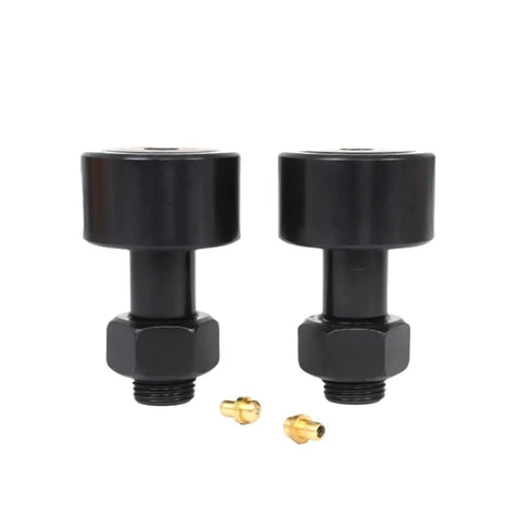 Precision Cam Follower Bearing 3/4 Inch Bolt Diameter Spherical Needle Roller Assembly Built Like A Tank For Heavy Industrial Machinery, black finish.
