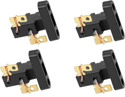 10 Pack Universal Generator Carbon Brush Assembly Replacement Kit for Generators, four black and gold brush holders