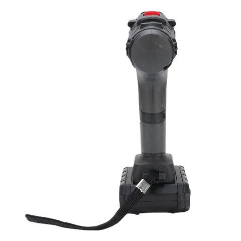 Badass Brushless Cordless Drill Set With A Beefy 350 Watt Motor And Swift 1450Rpm Speed For Straight Up Heavy Duty Wood And Steel Drilling Tasks Plus Twin Batteries And Carry Case, featuring a cordless drill handle.