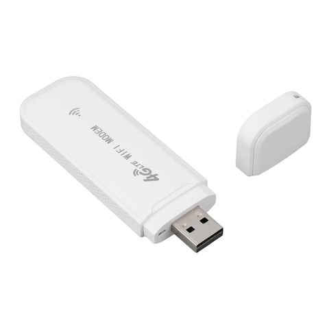 Slick Portable 4G LTE Mobile WiFi Router With All Day Juice Compact Design For Travel Office Home European Coverage High Speed Wireless Hotspot USB Powered SIM Card Ready On The Go with USB port visible.