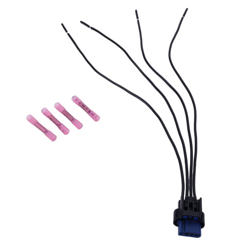 Plug And Play Grille Shutter Actuator With Solenoid Connectors Kit For Chrysler Pacifica 2017 To 2018, includes actuator connectors.
