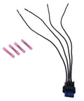 Active Grille Shutter Actuator Solenoid Connectors Kit For Chrysler Pacifica 2017 2018 with black wires and connectors.