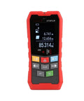 Sharp Wall Detector Scanner And Heavy Duty Metal Detector Working As A Dead Simple Stud Finder With Live Wire Voltage Meter displayed in red with a digital screen.