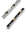 Heavy Duty Stainless Steel Sliding Door Pulley Featuring Dual Copper Wheel Bearing Rollers for hassle free smooth gliding, top view.