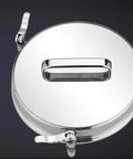 Top view of Electric Grain Grinder 4500G Beast Power Heavy Duty Pulverizer lid, stainless steel, home kitchen use.