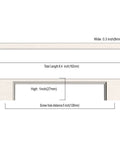 Diagram of Brushed Satin Nickel Cabinet Pulls 5 Inch Center To Center, showing dimensions and measurements for kitchen hardware.