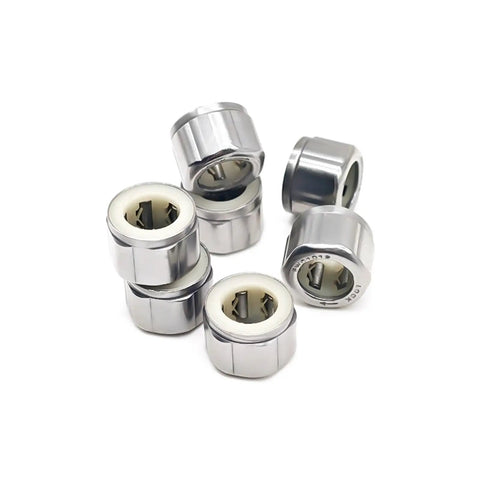 Five Pack One Way Needle Roller Bearings 10X16X12Mm Pre Lubricated for fishing tackle and hydraulic systems.