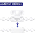 Sweet Swap Roller Blind Bead Chain Cord Set featuring connector and cuttable 10 meter white pull chain for installation.