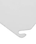 Close-up of metal corner from 4 Pack Square Electrical Box Cover Plates For Blank Control Panels Or Junction Boxes No Fuss Easy Install Metal Wall Socket Blank Plate Enclosure Cap For Office And Home showing detail.