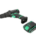 Professional Grade Heavy Duty Badass Cordless Drill 21V Electric Power Tool 45Nm Direction Reversible Switch Us Plug 110V with battery pack.