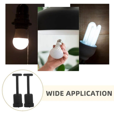 Straight Up Reliable G9 Socket Ring Wrench Kit With Sturdy Plastic T Shaped Handle For No Sweat Lamp Shade Adjustments And Quick Ceiling Fixture Repairs shown with light bulbs and the wrench kit.