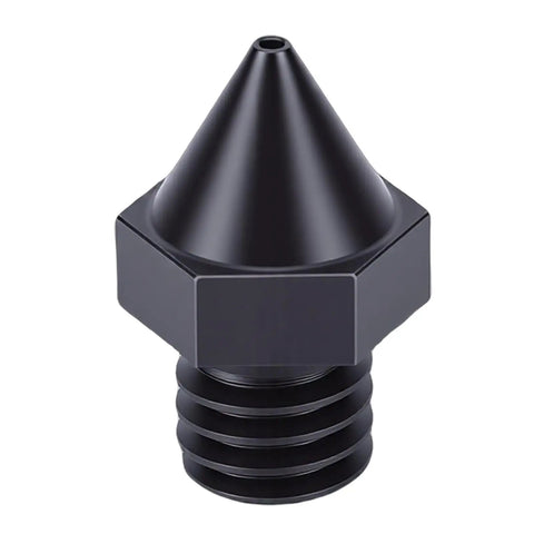 Premium Hardened Steel 3D Printer Nozzle 0.6 Mm Fits Raise3D Pro2 Pro3 E2 Series High Temp Extruder Tip with black finish and hex base.
