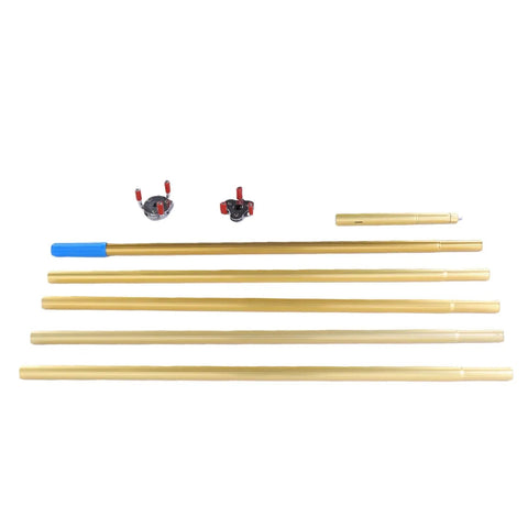 No Sweat Ladder Free Grind With This Smooth Twist Smoke Detector Removal Tool featuring telescoping rods and grips.