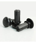 Premium Nylon R Type Snap Rivet PCB Board Mounting Clip Tool Free Push Fit Fastener Hella Reliable Hardware in black, three pieces.
