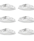 LED Canopy Light With Three Wattage Settings Dope Bright 63W 45W 30W Selectable 4000K Or 5000K 9360 Lumens 6 Pack