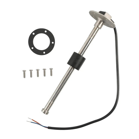 Dead Accurate Fuel Sending Unit And Gauge Kit For Boat Car Truck 200Mm Stainless Steel Sensor with screws and mounting gasket.
