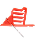 Mingzhe Multi Cable Clips 25 Pack versatile electrical wire stackers in red, includes nail for securing cables neatly.