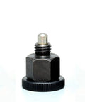 Heavy Knurled Plunger Spring Pin Slick Indexing Lock with Rock Solid Fixed Position Action Pro Grade Dowel Tool standing on a white background.