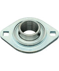 Built Like A Tank Sb206-18 Oval Flange Pillow Block Bearing with sturdy two bolt mounting and 1 1/8 inch bore.