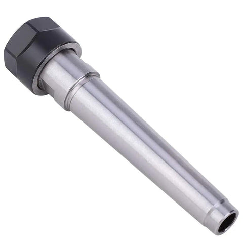 Collet Chuck Holder Morse Taper ER11 M6 For CNC Lathe And Milling Pro Grade Tool Holding In Hardened Steel 0.0005in Accuracy 1 To 7mm Clamp Range 1 Pc, angled view
