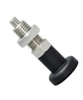 Heavy Duty Spring Return Knob Plunger with Self Locking Indexing Pin and Fine Thread Screw for Precise Positioning Solid Stainless Steel Build, M8.