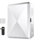 Lockable Outdoor Charger Enclosure Box Built From Heavy Duty Steel With Weatherproof Charging Station Cover For Electric Vehicles, showing white steel box with lock.