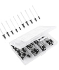 120 Piece Black Aluminum Blind Rivet Kit With Burr Free Rods No Frills Easy To Install For Furniture Marine Auto Boat And DIY Projects Closed End Rivets displayed in case