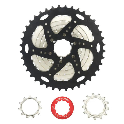8 Speed Wide Ratio Cassette 11-40T For Mountain Bike And Road Bicycle Fits SRAM And Shimano 8 Speed Systems No-Fuss Install