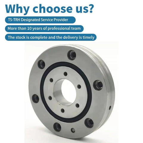Top Shelf Cross Roller Bearing Slewing Ring For Robotic Arms Precision Rotary Turntable XUR2512UUCC0 on display, showcasing round design.