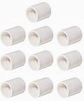 1 Inch PVC Pipe Coupling Adapter Set Slip Socket To Socket Pro Grade Fittings Schedule 40 Easy Install Heavy Duty Tensile White Pack Of 10