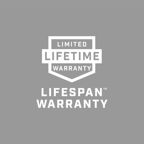 Limited Lifetime Warranty badge for durable products, highlighting long-lasting protection and support.