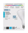Packaging of BR30 Indoor Flood LED Bulb 100W Equivalent, Dimmable, 1400 Lumens, Daylight 5000K, 90 Plus CRI, single bulb shown