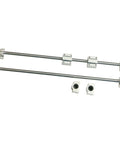 High Precision Linear Guide Rail Kit With SK10 Shaft Support Plus 10mm Optical Axis SCS10UU Bearing Block Set, steel rails