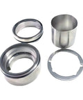 Rock Solid Industrial Mechanical Sealing Kit With Heavy Duty Tungsten Carbide Silicon Rotating Rings for pumps, includes various components.