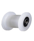 Premium Nylon H Shaped Track Wheel For Round Pipe Sliding Doors Silent Glide Pulley Heavy Duty Groove Roller side view